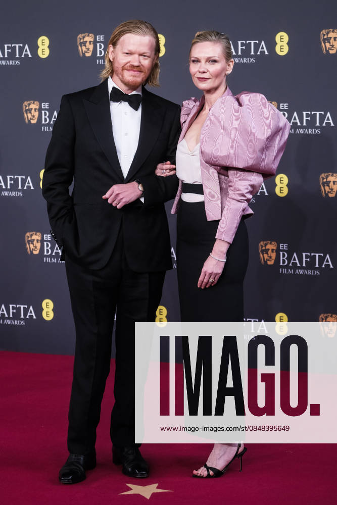 EE BAFTA Film Awards 2026 on Sunday 22 February 2026 Jesse Plemons and Kirsten Dunst on the Red Carpet at the EE BAFTA Film Awards 2026 on Sunday 22 February 2026 at Royal Festival Hall, London. ., Credit:Julie Edwards Avalon
