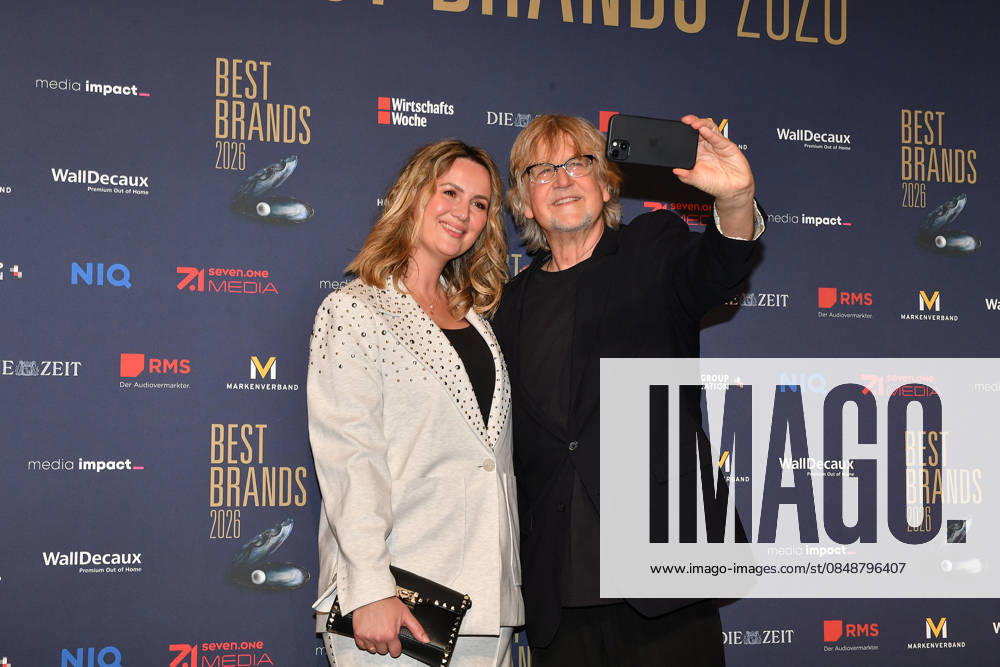 Martina Nicia and Martin Krug at the Best Brands Awards gala on 25 February 2026 at the Hotel Bayerischer Hof in Munich Best Brands Awards ceremony 2026 in Munich