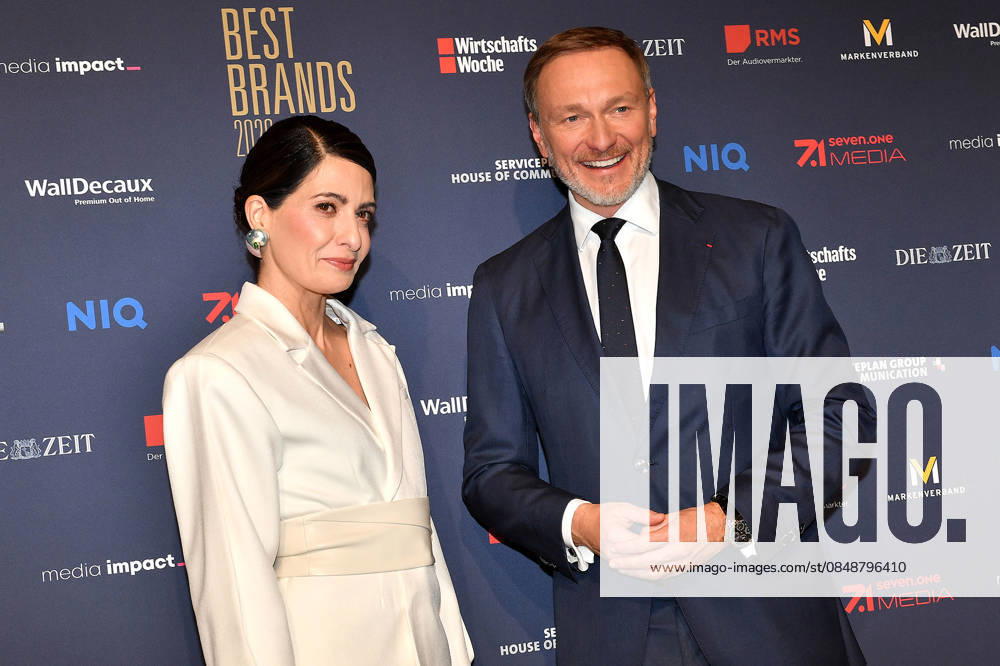 Linda Zervakis and Christian Lindner at the Best Brands Awards gala on 25 February 2026 at the Hotel Bayerischer Hof in Munich Best Brands Awards ceremony 2026 in Munich