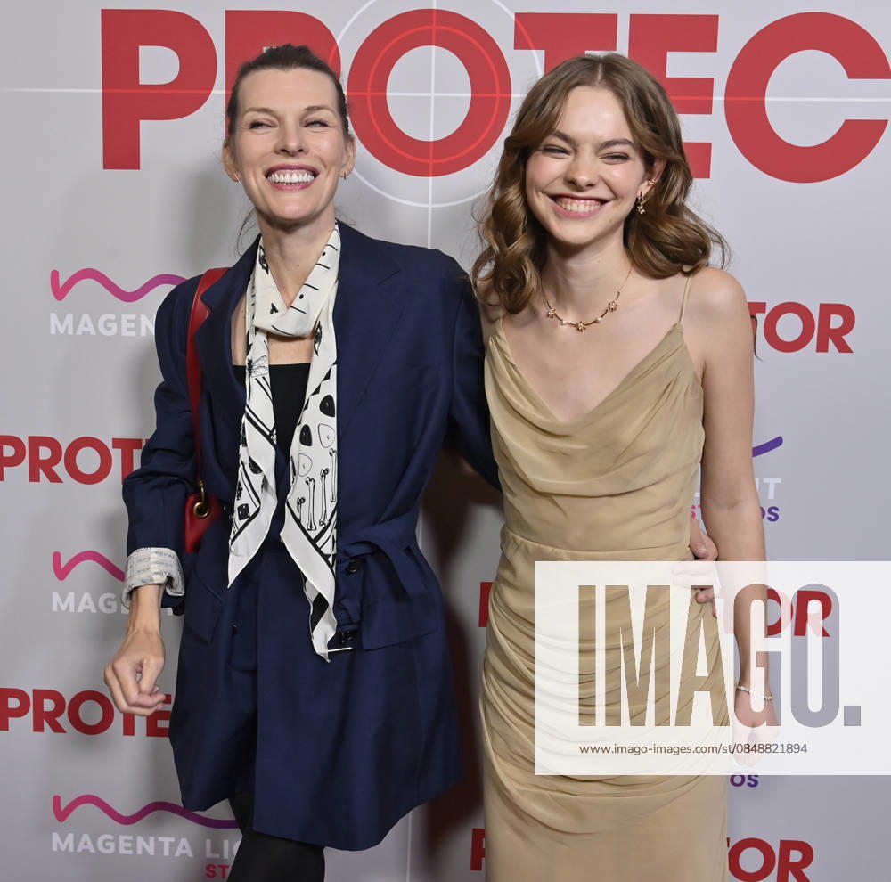 #2 Cast members Milla Jovovich (L) and Isabel Myers attend the premiere of the motion picture mystery thriller Protector at the AMC The Grove in Los Angeles on Wednesday, February 25, 2026. Storyline: The action movie stars Milla Jovovich as a former war hero rescuing her kidnapped daughter from a trafficking ring. LAP2026022506 JIMxRUYMEN