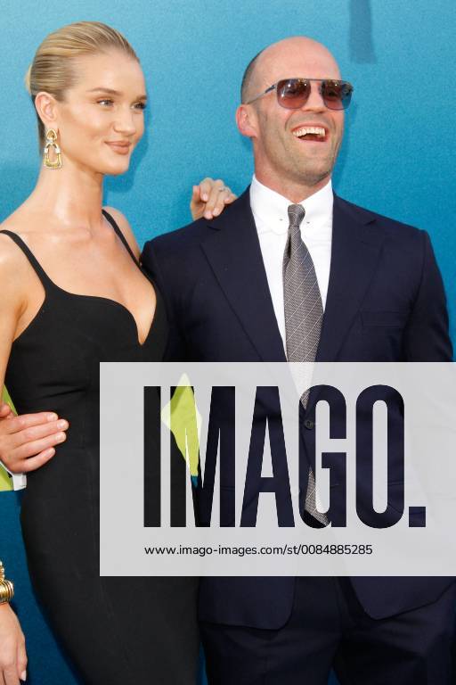Rosie Huntington-Whiteley, Jason Statham at the Premiere of Warner Bros The Meg held at the TCL Chinese Theatre in Hollywood, CA