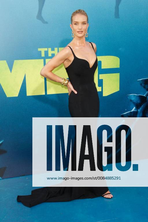 Rosie Huntington-Whiteley at the Premiere of Warner Bros The Meg held at the TCL Chinese Theatre in Hollywood, CA