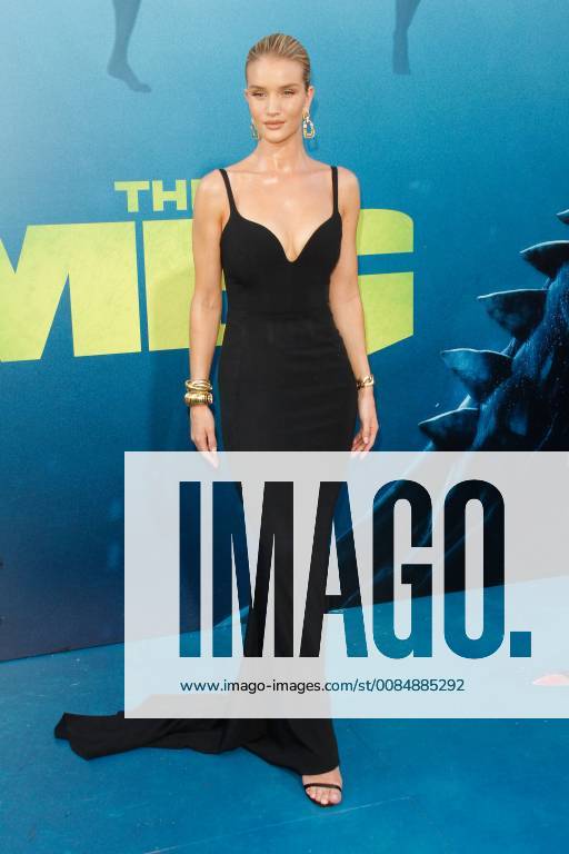 Rosie Huntington-Whiteley at the Premiere of Warner Bros The Meg held at the TCL Chinese Theatre in Hollywood, CA