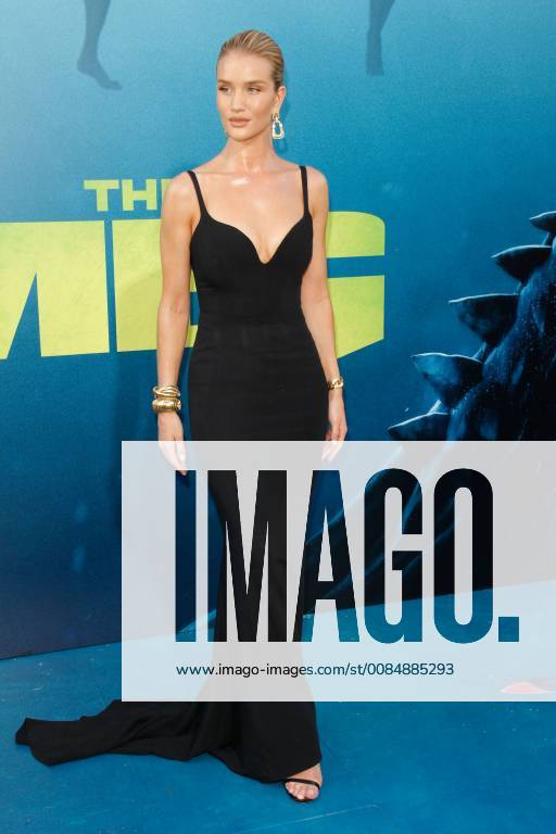 Rosie Huntington-Whiteley at the Premiere of Warner Bros The Meg held at the TCL Chinese Theatre in Hollywood, CA