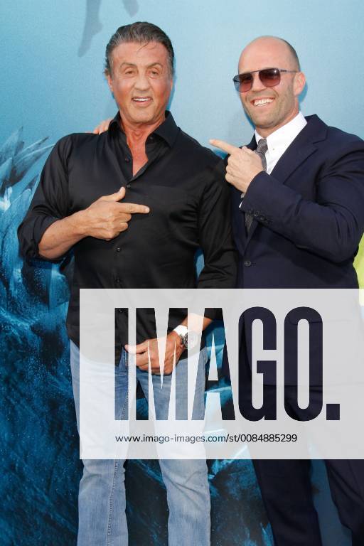 Sylvester Stallone, Jason Statham at the Premiere of Warner Bros The Meg held at the TCL Chinese Theatre in Hollywood, CA