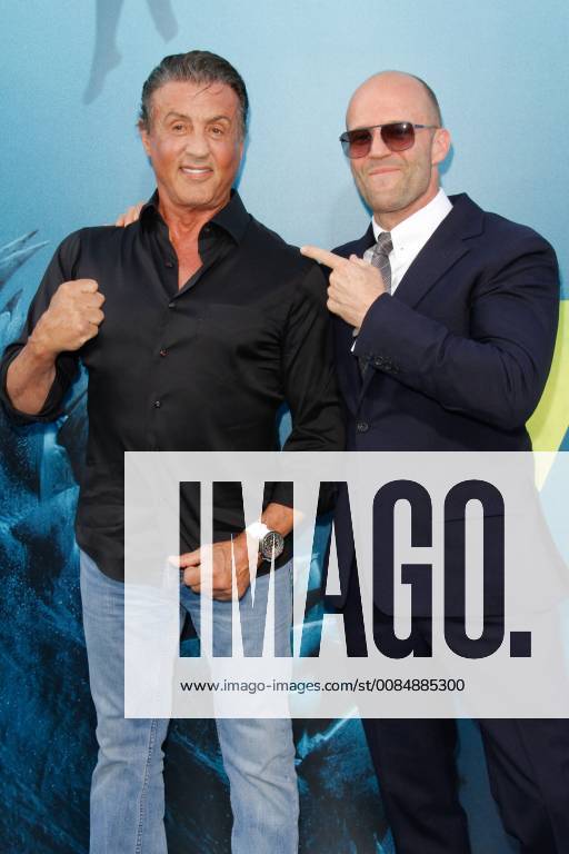 Sylvester Stallone, Jason Statham at the Premiere of Warner Bros The Meg held at the TCL Chinese Theatre in Hollywood, CA