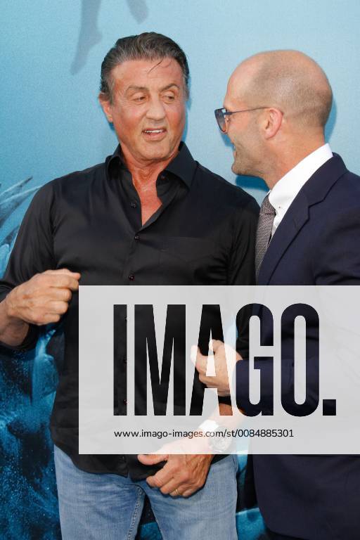 Sylvester Stallone, Jason Statham at the Premiere of Warner Bros The Meg held at the TCL Chinese Theatre in Hollywood, CA