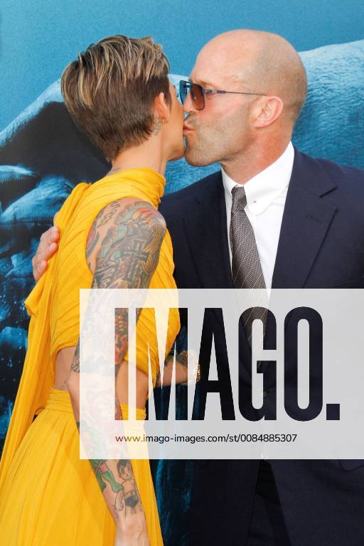 Ruby Rose, Jason Statham at the Premiere of Warner Bros The Meg held at the TCL Chinese Theatre in Hollywood, CA