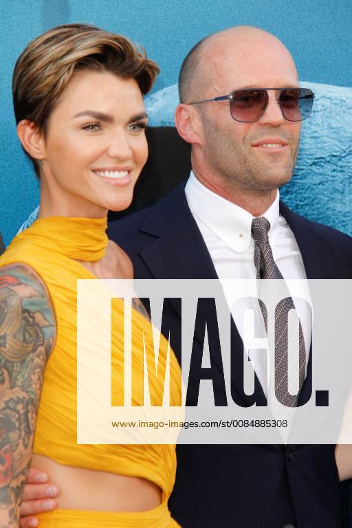 Ruby Rose, Jason Statham at the Premiere of Warner Bros The Meg held at the TCL Chinese Theatre in Hollywood, CA