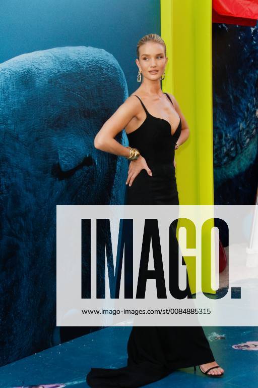 Rosie Huntington-Whiteley at the Premiere of Warner Bros The Meg held at the TCL Chinese Theatre in Hollywood, CA