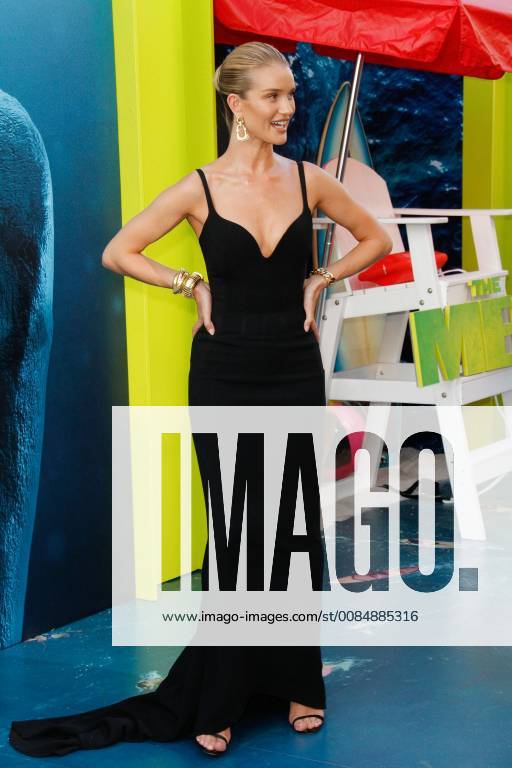 Rosie Huntington-Whiteley at the Premiere of Warner Bros The Meg held at the TCL Chinese Theatre in Hollywood, CA