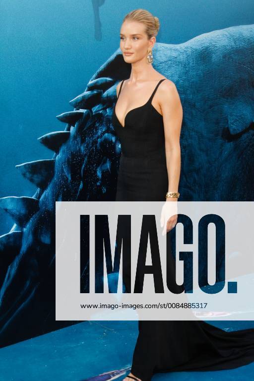 Rosie Huntington-Whiteley at the Premiere of Warner Bros The Meg held at the TCL Chinese Theatre in Hollywood, CA