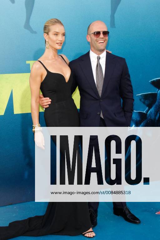 Rosie Huntington-Whiteley, Jason Statham at the Premiere of Warner Bros The Meg held at the TCL Chinese Theatre in Hollywood, CA