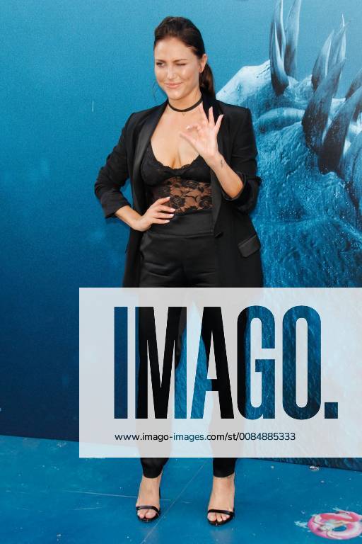 Cassie Scerbo at the Premiere of Warner Bros The Meg held at the TCL Chinese Theatre in Hollywood, CA