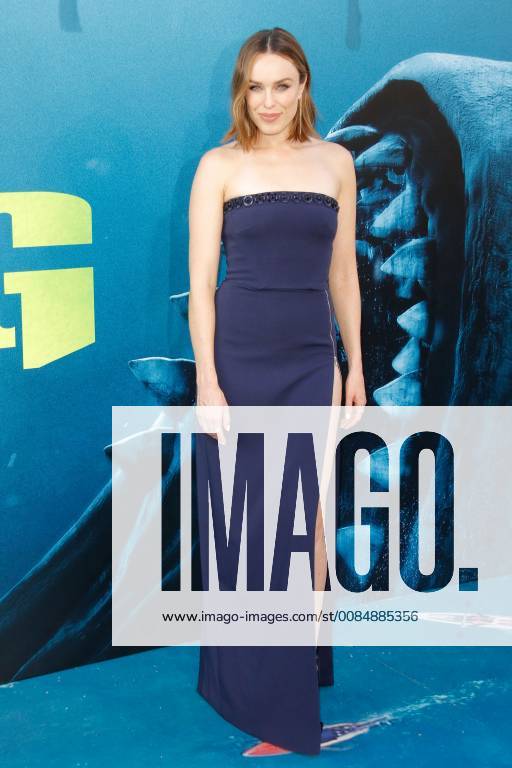 Jessica McNamee at the Premiere of Warner Bros The Meg held at the TCL Chinese Theatre in Hollywood, CA