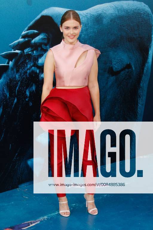 Holland Roden at the Premiere of Warner Bros The Meg held at the TCL Chinese Theatre in Hollywood, CA