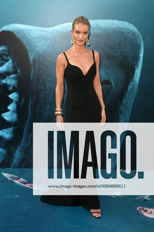 Hollywood, California - Rosie Huntington-Whiteley. Warner Bros. Pictures And Gravity Pictures Premiere Of The Meg held at TCL Chinese Theatre IMAX. Photo Credit: Faye Sadou AdMedia 229139 2018-08-06 CA Hollywood Etats-Unis