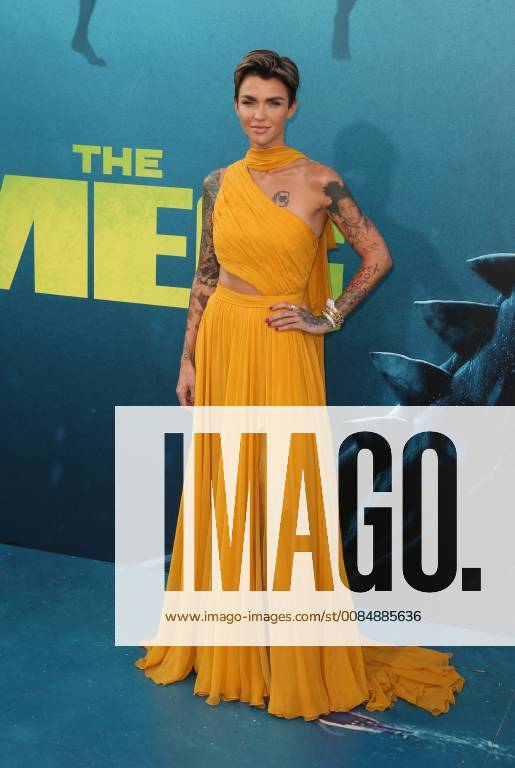 HOLLYWOOD, CA - August 6: Ruby Rose, at Warner Bros. Pictures And Gravity Pictures Premiere Of The Meg at TCL Chinese Theatre IMAX in Hollywood, California on August 6, 2018.
