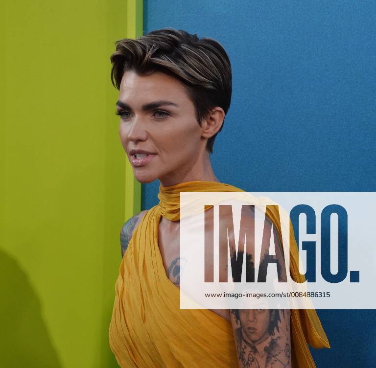 Cast member Ruby Rose attends the premiere of the sci-fi motion picture thriller The Meg at TCL Chinese Theatre in the Hollywood section of Los Angeles on August 6, 2018. Storyline: After escaping an attack by what he claims was a 70-foot shark, Jonas Taylor must confront his fears to save those trapped in a sunken submersible. LAP2018080613 JIMxRUYMEN