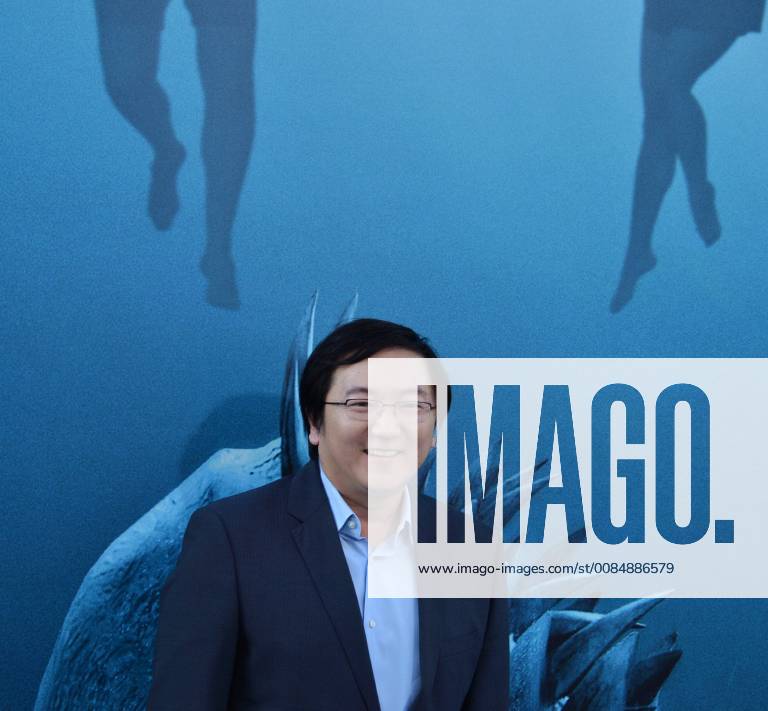 Cast member Masi Oka attends the premiere of the sci-fi motion picture thriller The Meg at TCL Chinese Theatre in the Hollywood section of Los Angeles on August 6, 2018. Storyline: After escaping an attack by what he claims was a 70-foot shark, Jonas Taylor must confront his fears to save those trapped in a sunken submersible. LAP2018080626 JIMxRUYMEN