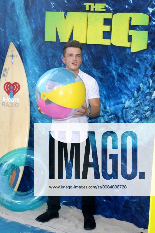 Josh Devine at The Meg Film Premiere on 6th Aug 2018 in Hollywood Los Angeles The Meg Film Premiere in Hollywood Los Angeles 2018