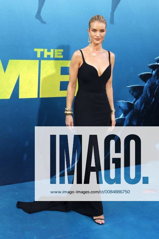 Rosie Huntington Whiteley at The Meg Film Premiere on 6th Aug 2018 in Hollywood Los Angeles The Meg Film Premiere in Hollywood Los Angeles 2018