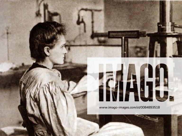 IMAGO ICONS: Marie Curie Photograph of Marie Curie (1867-1934) a Polish and naturalized-French physicist, chemist and the first female Nobel Prize winner. Dated 19th Century WorldxHistoryxArchive 917_05_WHA_094_0332