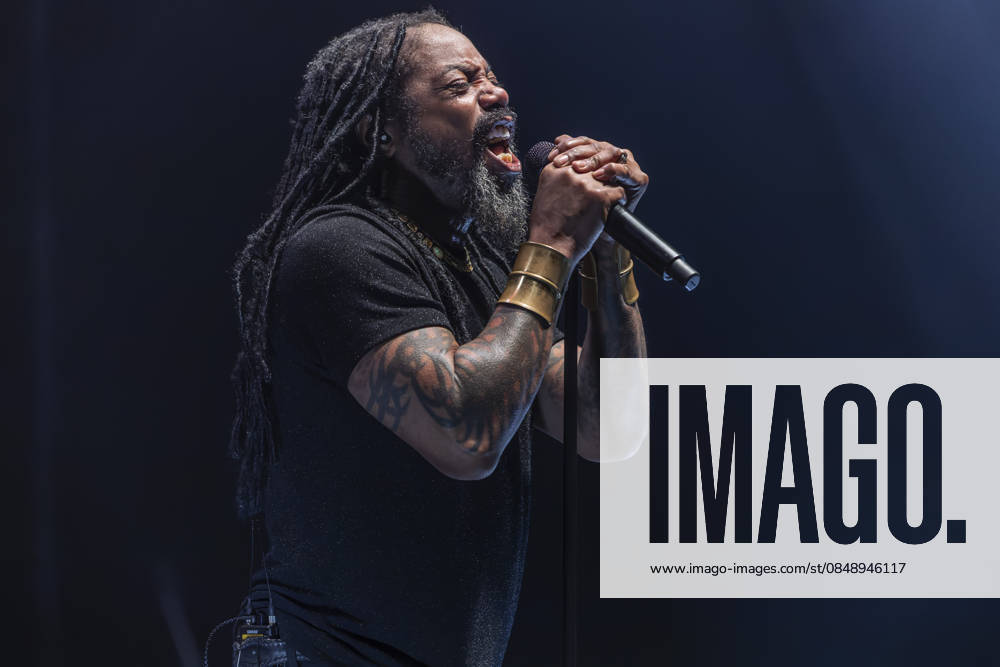 Sevendust perform at AO Arena Lajon Witherspoon of rock band Sevendust performs at AO Arena, Manchester, England, 26th February 2026, Credit:Mike Gray Avalon