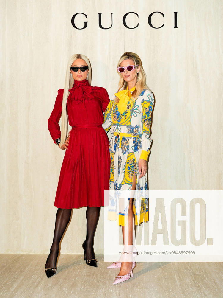 Milan, Milan Women s Fashion Week Fall Winter 2026 27 - Gucci Fashion Show - Guests - Pictured: Paris and Nicky Hilton