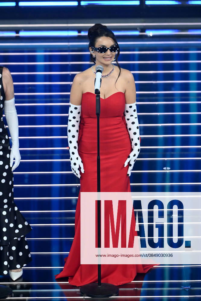 Sanremo, 76th Italian Song Festival - fourth evening. Pictured is Elettra Lamborghini.