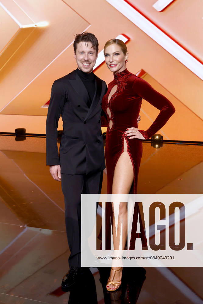 Professional dancer Valentin Lusin and presenter Sonya Kraus at the introductory show of the 19th season of the RTL dance show Lets Dance at the Coloneum Cologne, 27 02 2026 NRW Germany