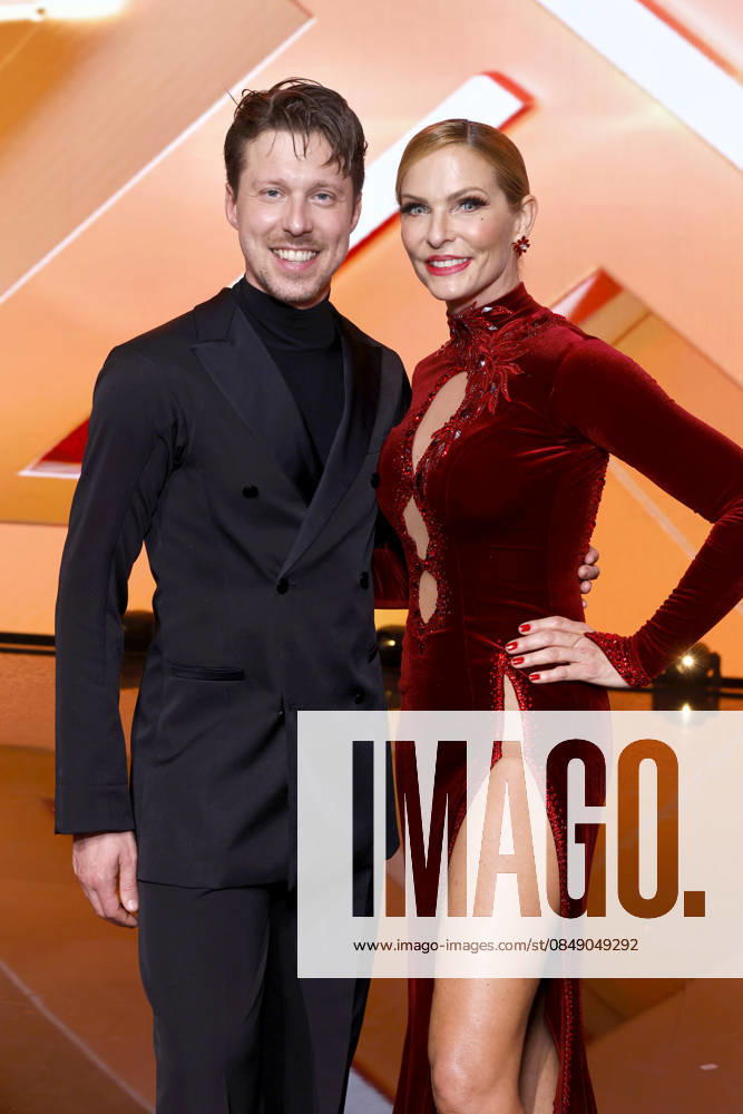 Professional dancer Valentin Lusin and presenter Sonya Kraus at the introductory show of the 19th season of the RTL dance show Lets Dance at the Coloneum Cologne, 27 02 2026 NRW Germany