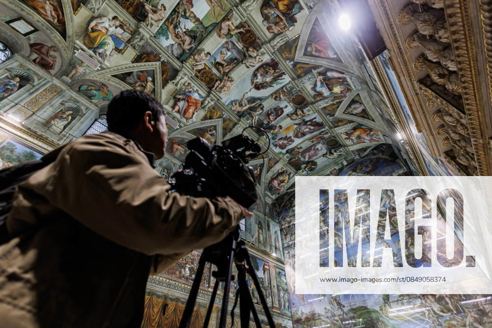 February 28, 2026, Vatican City, Vatican Museums, Presentation of the extraordinary maintenance work on Michelangelo s Last Judgement inside the Sistine Chapel Vatican City Vatican - ZUMAa289 20260228_zia_a289_158