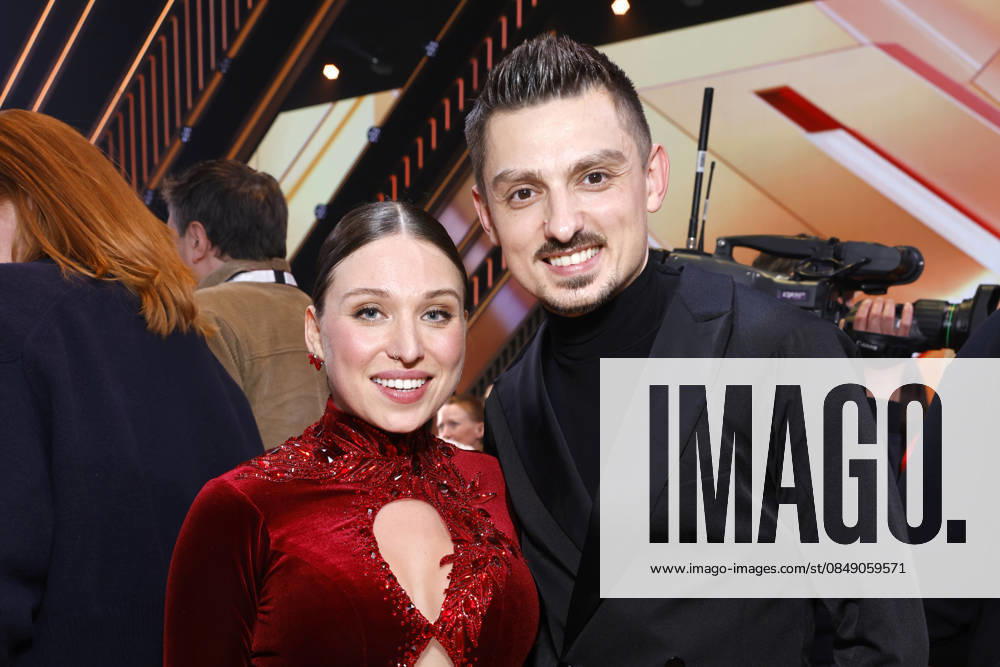 Professional dancer Zsolt Sandor Cseke and influencer Bianca Heinicke at the introductory show of the 19th season of the RTL dance show Lets Dance at the Coloneum Cologne, 27 02 2026 NRW Germany