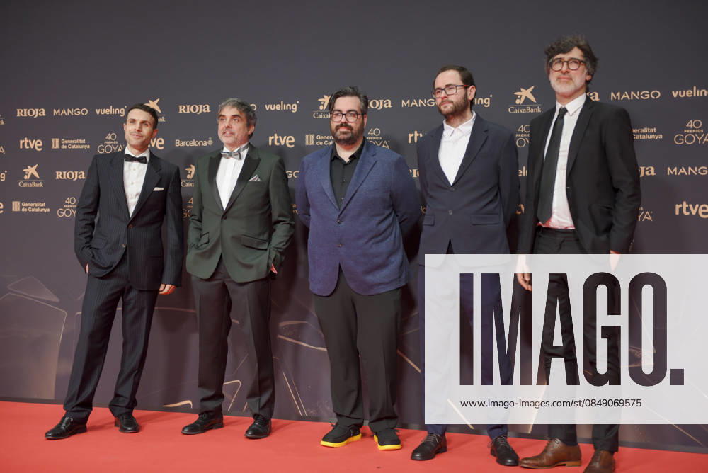 Red carpet of the Goya Awards 2026 The crew of the film Buffet Paradise poses on the red carpet of the 40th edition of the Goya Awards, at the Auditori del Centre de Convencions Internacionals, on February 28, 2026, in Barcelona, Cataluna Spain The awards are given annually by the Academy of Motion Picture Arts and Sciences of Spain AACCE with the aim of rewarding the best professionals in each of the various technical and creative specialties of Spanish cinema 28 FEBRUARY 2026 RED CARPET BARCELONA GOYA AWARDS CINEMA AWARDS Barcelona Catalunya Barcelona Catalunya Catalunya Spain