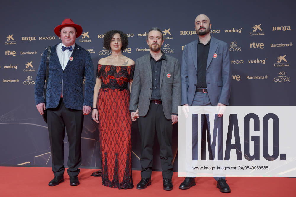 Red carpet of the Goya Awards 2026 The crew of the short film Gilbert poses on the red carpet of the 40th edition of the Goya Awards, at the Auditori del Centre de Convencions Internacionals, on February 28, 2026, in Barcelona, Cataluna Spain The awards are given annually by the Academy of Motion Picture Arts and Sciences of Spain AACCE with the aim of rewarding the best professionals in each of the various technical and creative specialties of Spanish cinema 28 FEBRUARY 2026 RED CARPET BARCELONA GOYA AWARDS CINEMA AWARDS Barcelona Catalunya Barcelona Catalunya Catalunya Spain