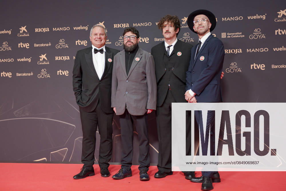 Red carpet of the Goya Awards 2026 The crew of the film Un poeta poses on the red carpet of the 40th edition of the Goya Awards, at the Auditori del Centre de Convencions Internacionals, on February 28, 2026, in Barcelona, Cataluna Spain The awards are given annually by the Academy of Motion Picture Arts and Sciences of Spain AACCE with the aim of rewarding the best professionals in each of the various technical and creative specialties of Spanish cinema 28 FEBRUARY 2026 Barcelona, Cataluna Barcelona, Cataluna Espana