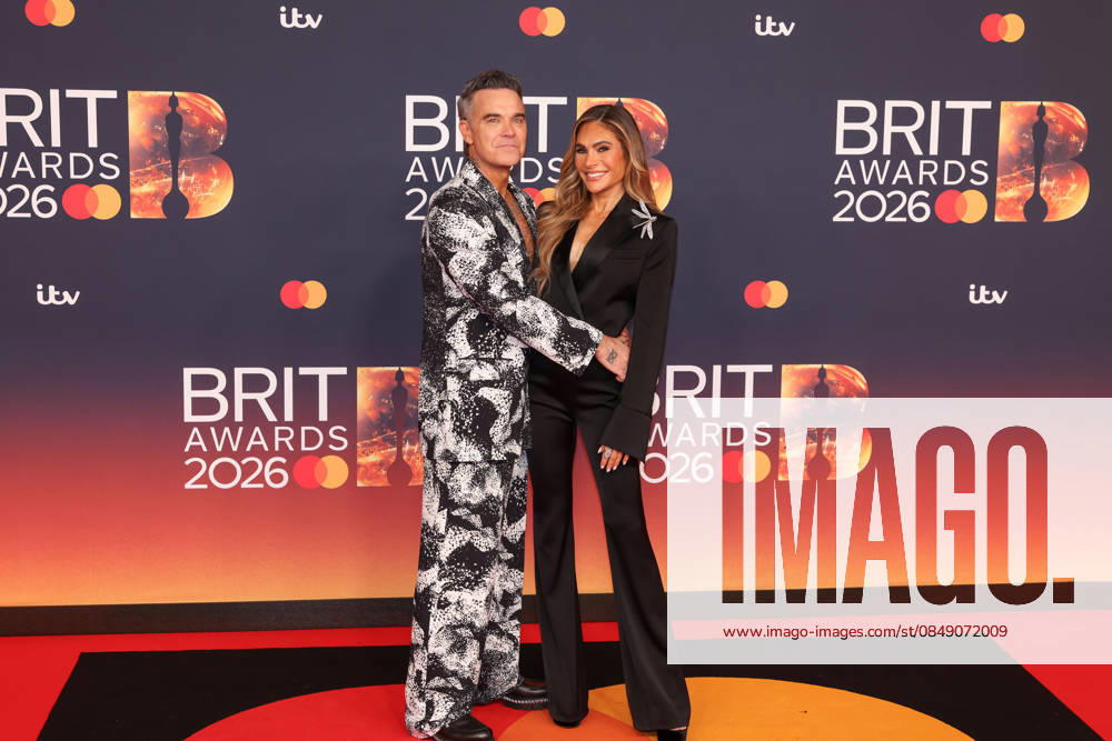 Celebrities attend The BRIT Awards 2026 at Co-op Live in Manchester, England Featuring: Robbie Williams, Ayda Field Williams Where: Manchester, United Kingdom When: 28 Feb 2026 Credit: Alex Cropper Cover Images . NOT FOR USE BY NEWSPAPERS BASED IN THE UK.