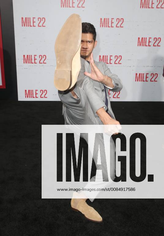 LOS ANGELES, CA - AUGUST 9: Iko Uwais at the Mile 22 premiere at The Regency Village Theatre in Los Angeles, California on August 9, 2018.