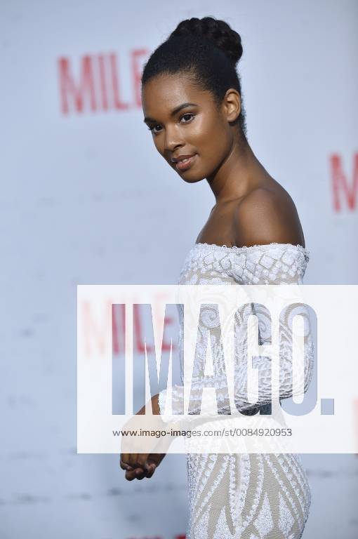 Sharahya Carter attends the premiere of Mile 22 at the Westwood Village Theater in Los Angeles, California on August 9, 2018. LAP20180809849 CHRISxCHEW