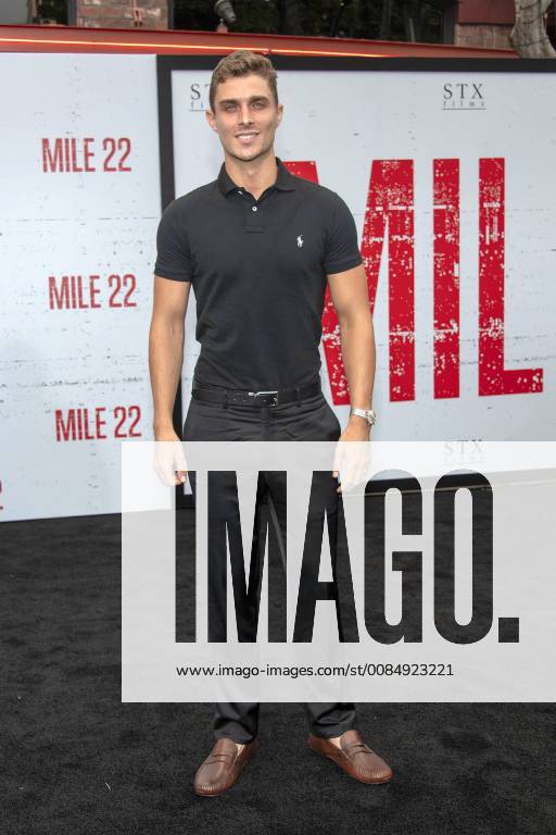 Alex Cubis the actor at the Mile 22 movie premiere on 9 08,2018 in Los Angeles Mile 22 movie premiere in Los Angeles 2018