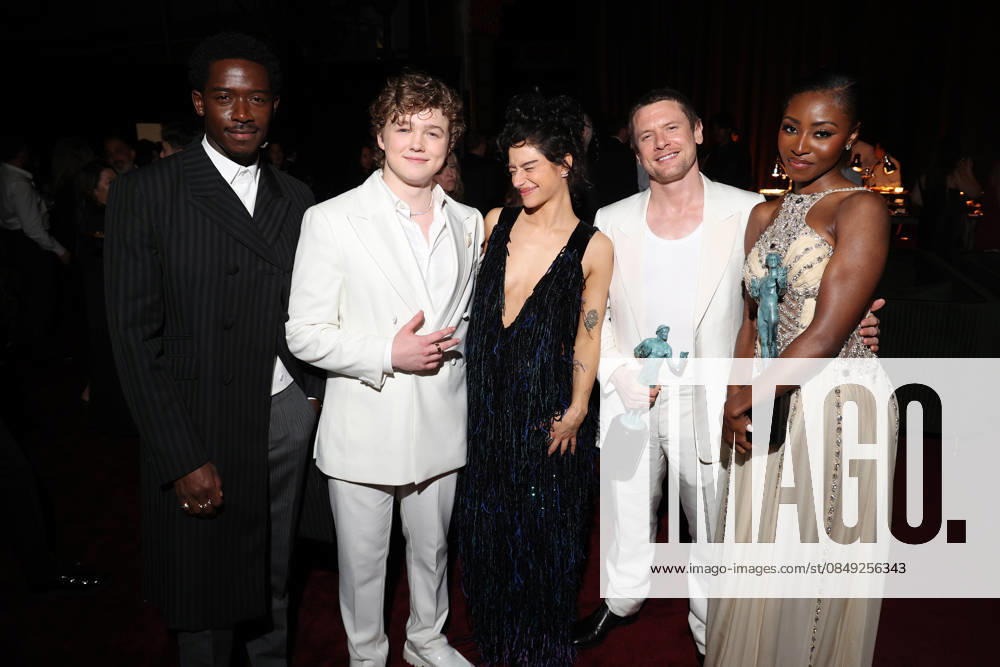 LOS ANGELES, CA - MARCH 1: Damson Idris, Christian Convery, Odessa A zion, Jack O Connell and Jayme Lawson at the 2026 Screen Actors Guild Awards After Party at the Shrine Auditorium in Los Angeles, California on March 1, 2026.