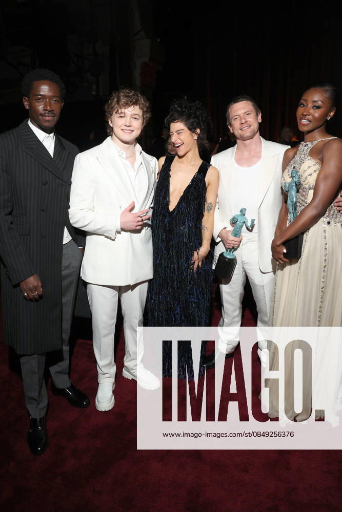 LOS ANGELES, CA - MARCH 1: Damson Idris, Christian Convery, Odessa A zion, Jack O Connell and Jayme Lawson at the 2026 Screen Actors Guild Awards After Party at the Shrine Auditorium in Los Angeles, California on March 1, 2026.