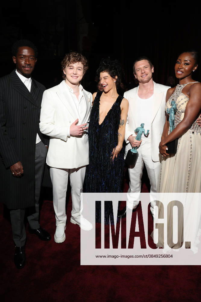 LOS ANGELES, CA - MARCH 1: Damson Idris, Christian Convery, Odessa A zion, Jack O Connell and Jayme Lawson at the 2026 Screen Actors Guild Awards After Party at the Shrine Auditorium in Los Angeles, California on March 1, 2026.