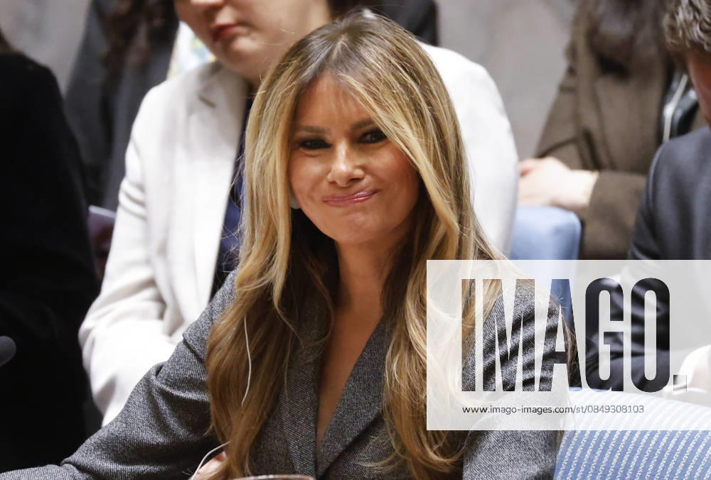 First Lady of the United States Melania Trump leads a United Nations Security Council (UNSC) meeting on children, technology and education in conflict, a Security Council meeting titled Maintenance of International Peace held in the Security Council Chamber at the United Nations Headquarters on Monday, March 2, 2026 in New York City. Melania Trump made history by presiding over a United Nations Security Council meeting, a first ever for a United States first lady. NYP20260302143 JOHNxANGELILLO