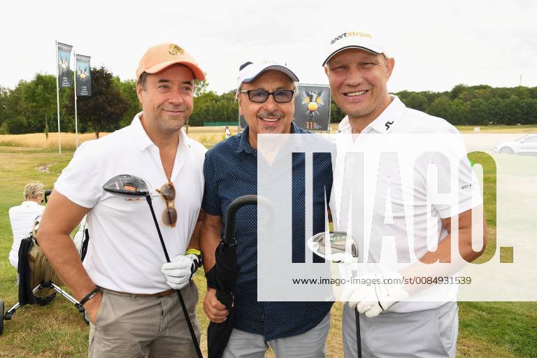 Leipzig 11 Charity Golf Tournament Leipzig Jan Josef Liefers Wolfgang Stumpf and Axel Schulz