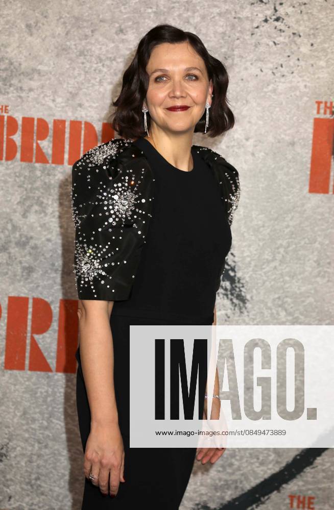 Actor director MAGGIE GYLLENHAAL seen at the arrivals for the New York premiere of The Bride held at The Rose Theater at Jazz at Lincoln Center. New York USA - ZUMAk03_ 20260303_zaf_k03_030