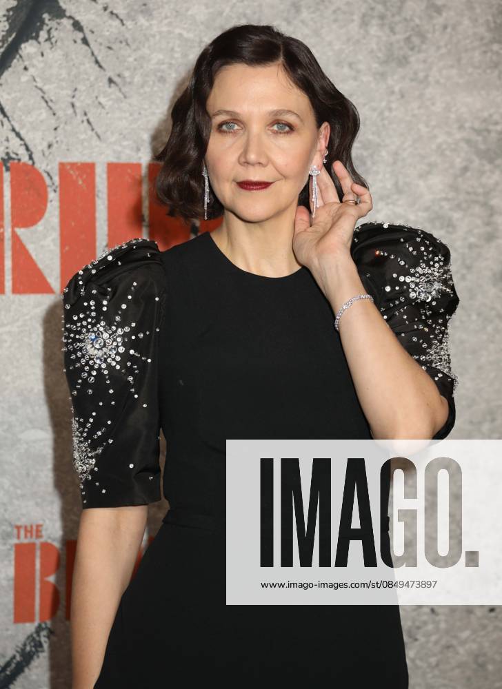 Actor director MAGGIE GYLLENHAAL seen at the arrivals for the New York premiere of The Bride held at The Rose Theater at Jazz at Lincoln Center. New York USA - ZUMAk03_ 20260303_zaf_k03_035