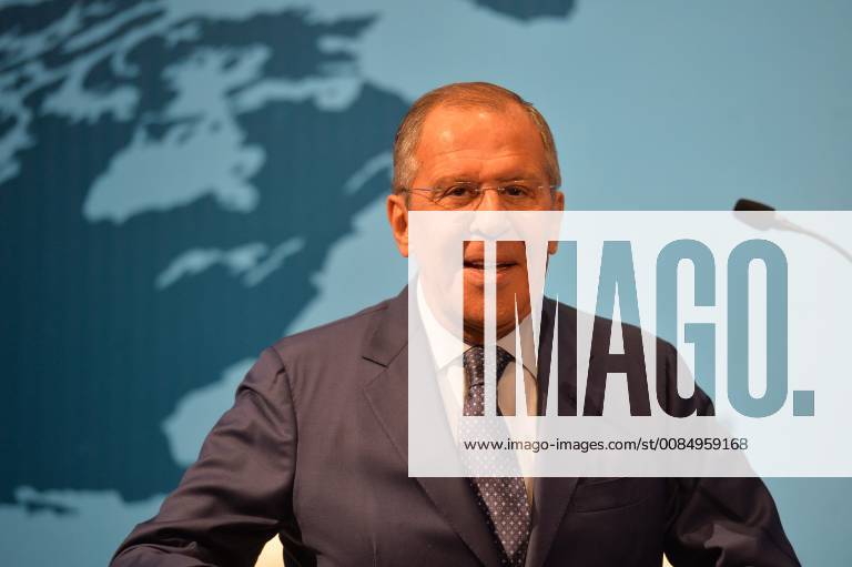 Russian Foreign Minister Sergei Lavrov meets with Turkey Foreign Minister Mevlut Cavusoglu in Ankara, Turkey, 14th August, 2018 16086473