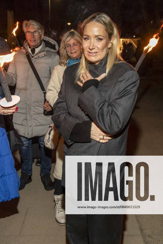 Abb Janine Kunze as a guest on the beach Falckellauf at 10 years Baltic Lights 2026 celebrity charity sled dog race in favor of Welthungerhilfe at the Baltic Sea between the sea bridge Ahlbeck and the sea bridge Heringsdorf , Friday 06 03 2026 in Heringsdorf MV Germany